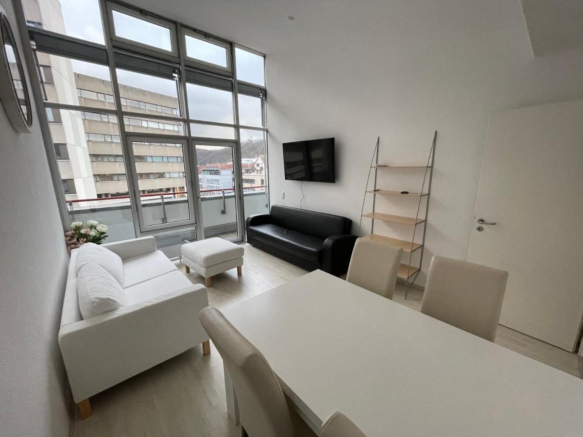 Premium Penthouse Wohnung mit Schlossblick Zentral in Heidenheim mit Tiefgarage Exterior foto