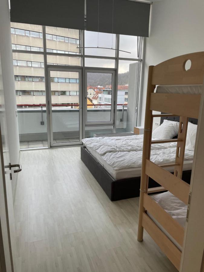 Premium Penthouse Wohnung mit Schlossblick Zentral in Heidenheim mit Tiefgarage Exterior foto