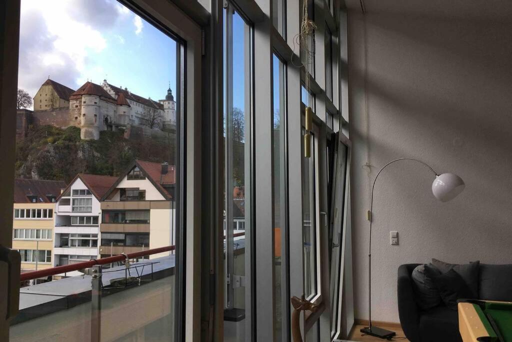 Premium Penthouse Wohnung mit Schlossblick Zentral in Heidenheim mit Tiefgarage Exterior foto